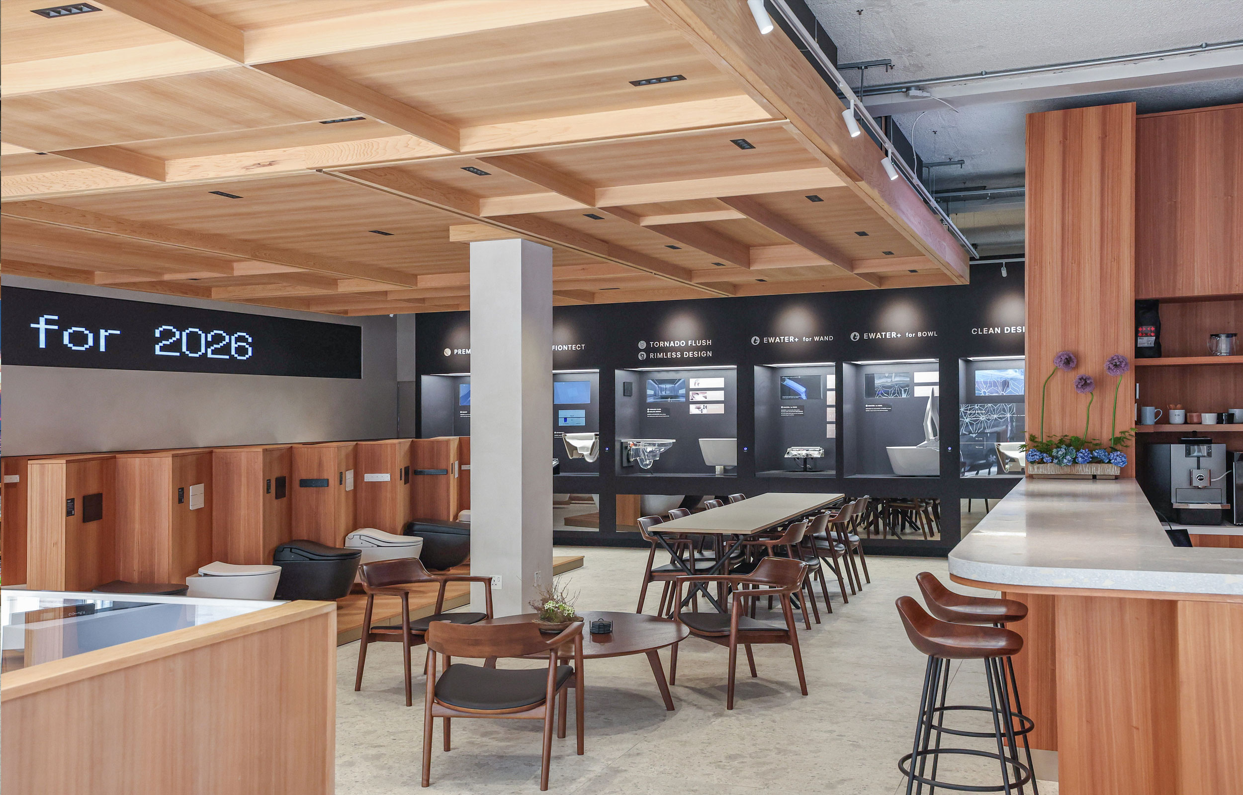 Retail. Showroom. Technology and Craft. Experience. TOTO Europe - MACH Architektur.